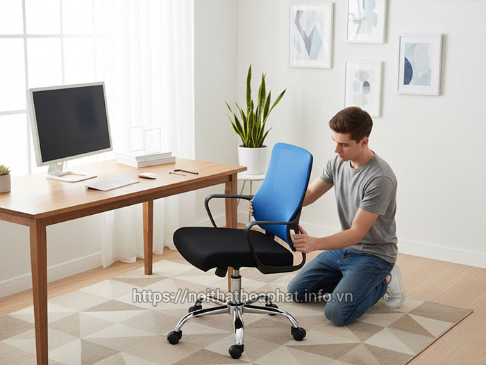 Hướng dẫn lắp ghế xoay văn phòng