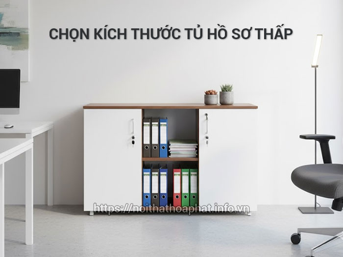 Kích thước tủ hồ sơ thấp