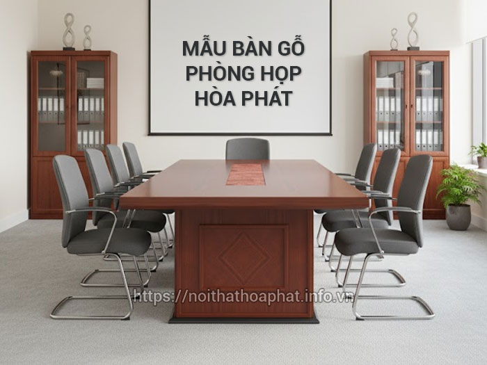 Mẫu bàn gỗ phòng họp