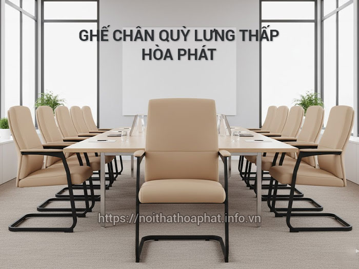 Mẫu ghế phòng họp chân quỳ