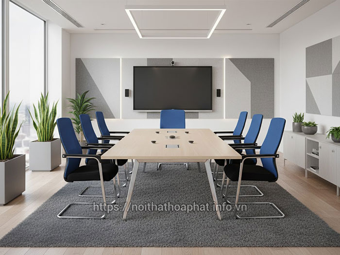 Mẫu ghế phòng họp chân quỳ