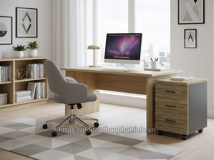 Tủ gỗ văn phòng 3 ngăn