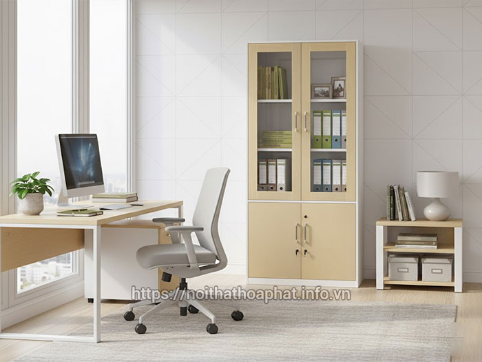 Tủ hồ sơ 2 cánh kính