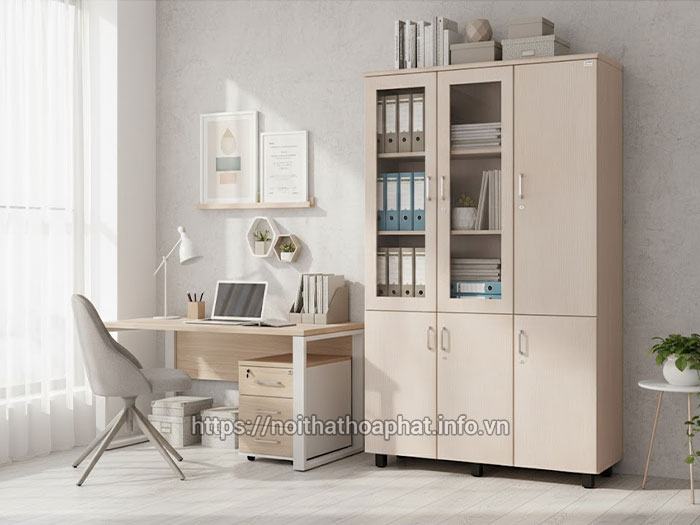 Tủ hồ sơ gỗ 3 cánh