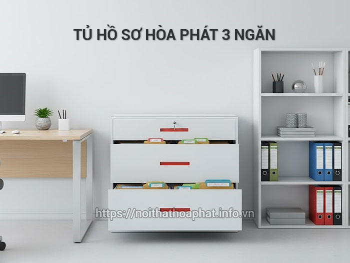 Tủ hồ sơ Hòa Phát 3 ngăn