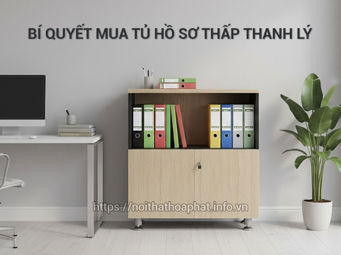 Tủ hồ sơ thấp thanh lý