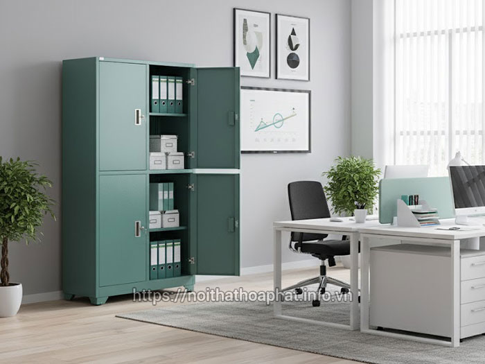tủ sắt đựng hồ sơ 4 cánh