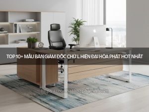 Bàn giám đốc chữ L hiện đại