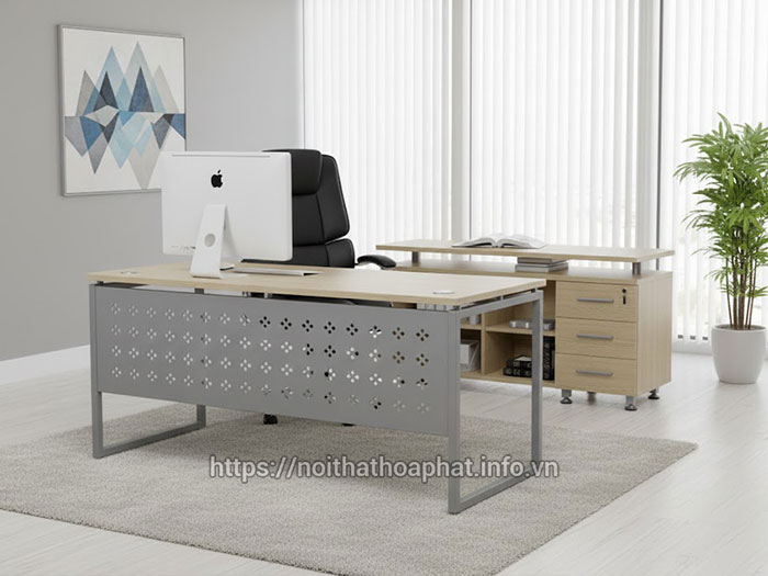 Bàn giám đốc khung sắt