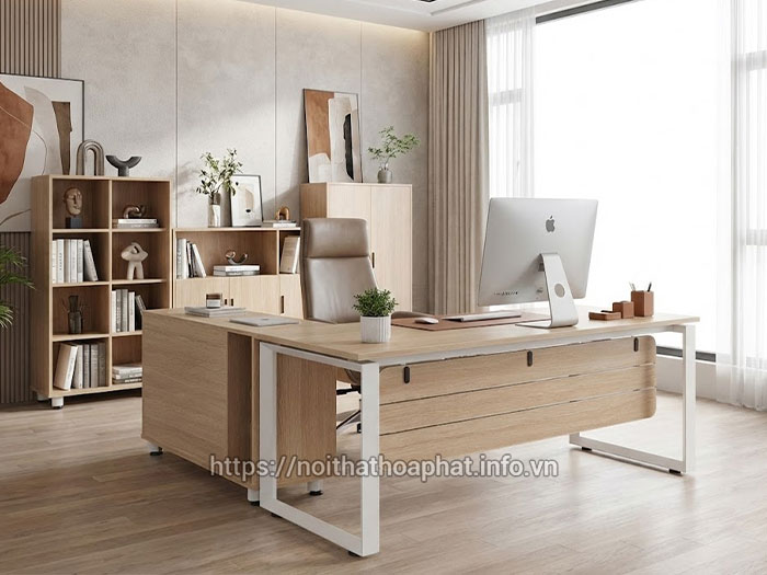Bàn giám đốc khung sắt