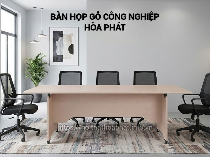 Bàn họp gỗ công nghiệp