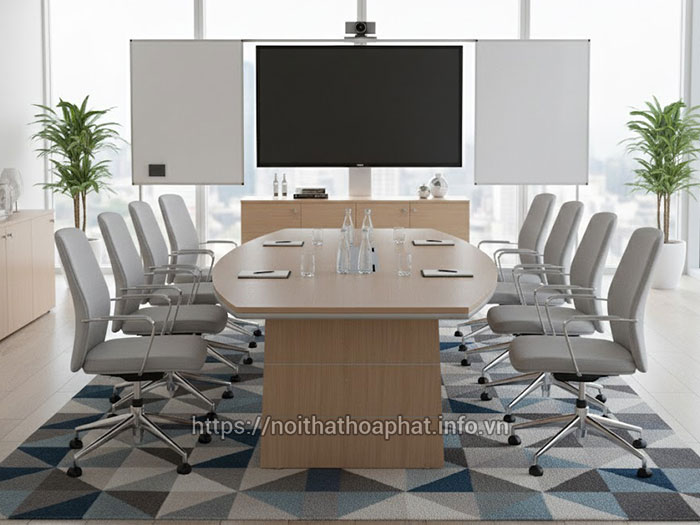 Bàn họp gỗ công nghiệp