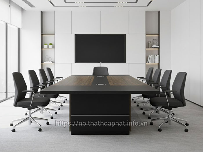 Bàn họp gỗ công nghiệp