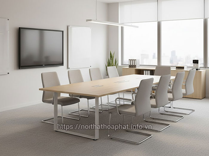 Bàn họp Hòa Phát chân sắt