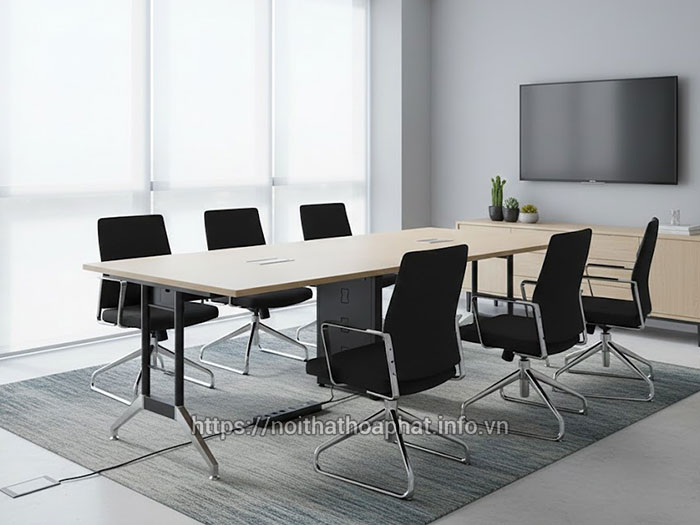 Bàn họp Hòa Phát chân sắt