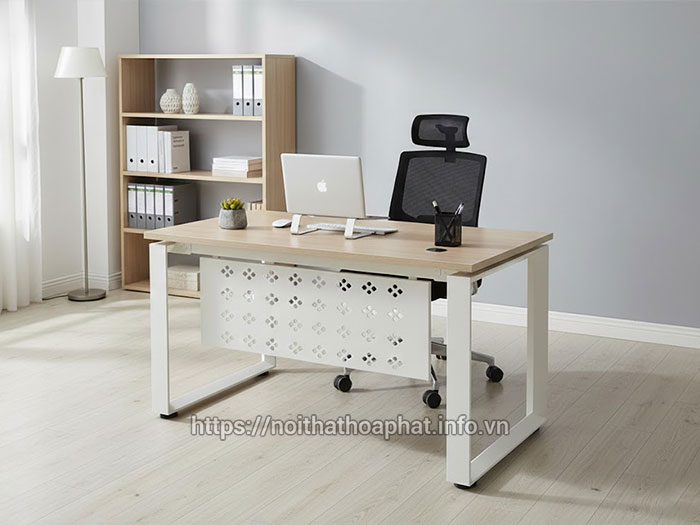 Bàn làm việc chân sắt tĩnh điện