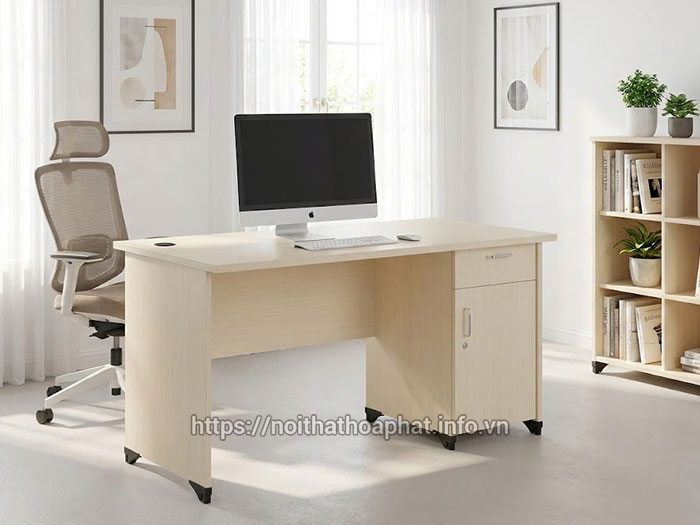 Bàn làm việc tại nhà có tủ