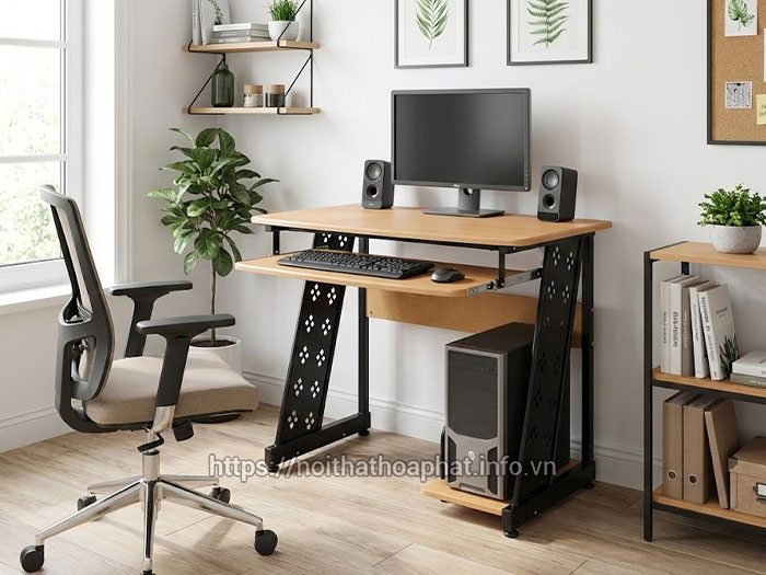 Bàn làm việc tại nhà để máy tính