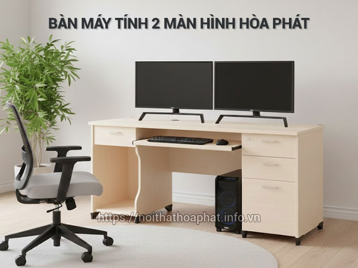 Bàn máy tính 2 màn hình