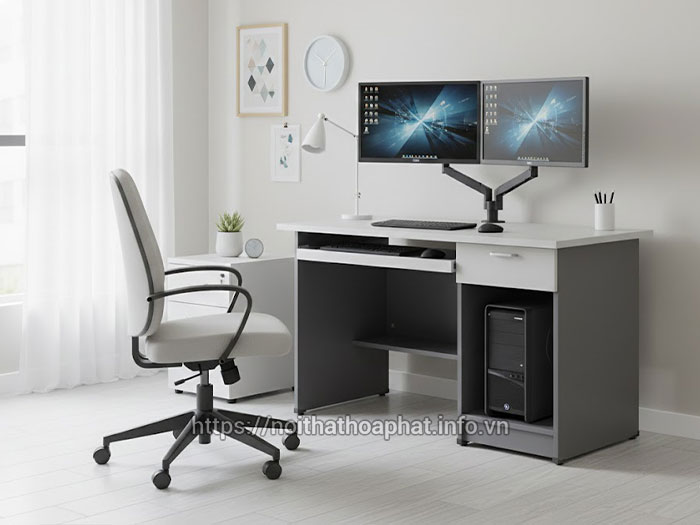 Bàn máy tính 2 màn hình