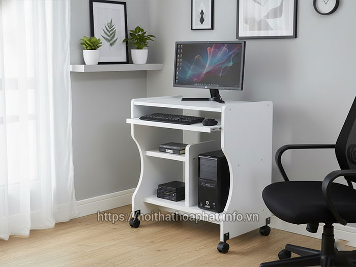 Bàn máy vi tính gỗ MDF