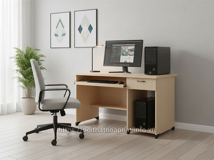 Bàn máy vi tính gỗ MDF