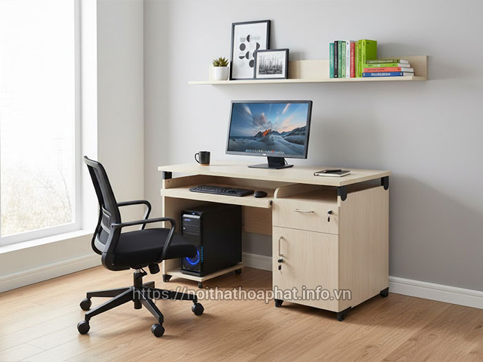 Bàn máy vi tính gỗ MDF