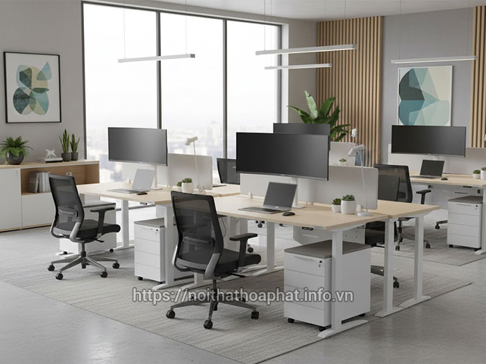 bàn nhân viên 1m4