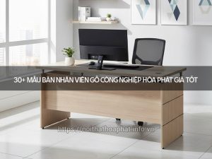 bàn nhân viên gỗ công nghiệp