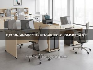 Cụm bàn làm việc nhân viên văn phòng