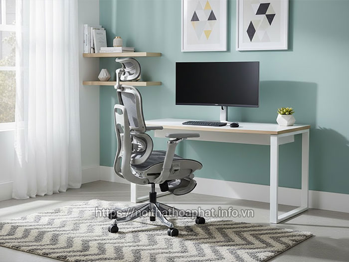 Ghế Công Thái Học Tựa Đầu Gác Chân