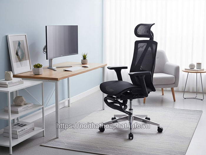 Ghế Công Thái Học Tựa Đầu Gác Chân