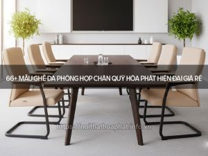 Ghế da phòng họp chân quỳ