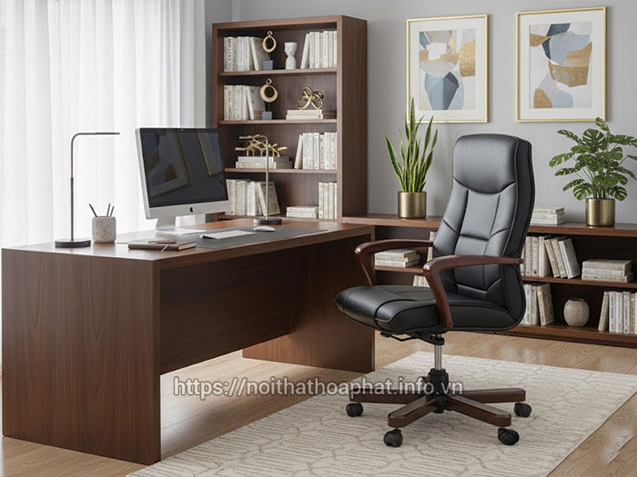 Ghế làm việc da thật