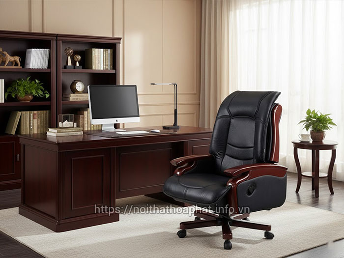 Ghế làm việc da thật