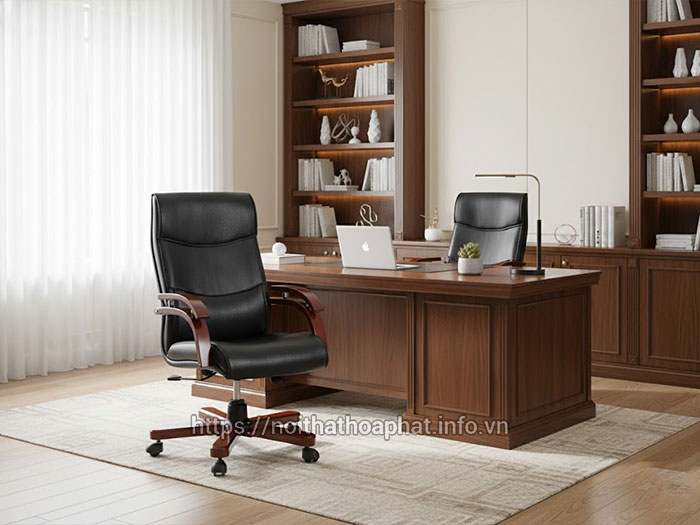 Ghế làm việc da thật