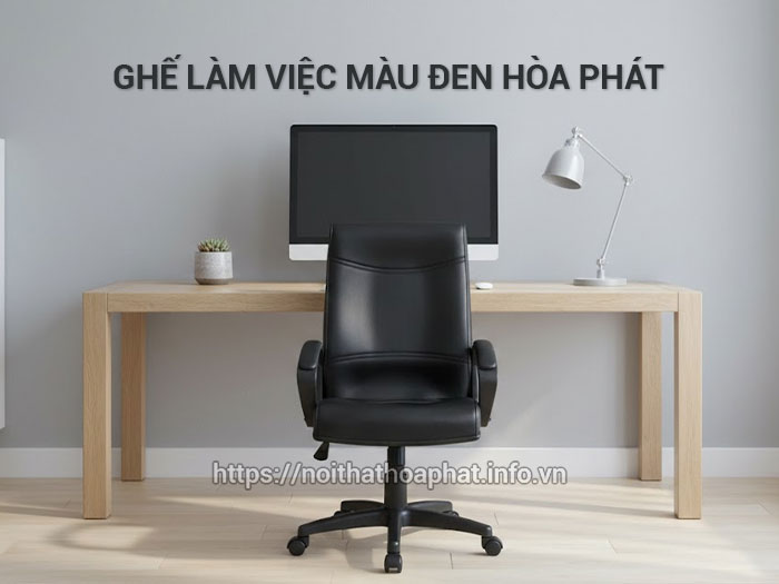 Ghế làm việc màu đen