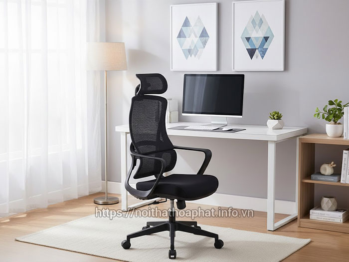 Ghế làm việc màu đen