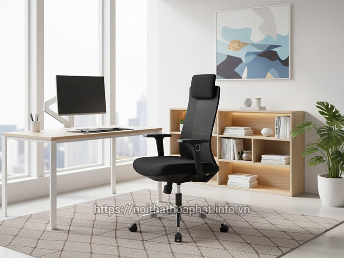 Ghế làm việc màu đen