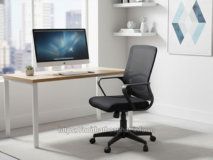 Ghế làm việc màu đen