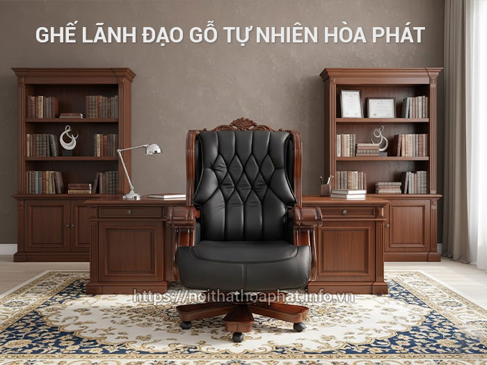 Ghế lãnh đạo gỗ tự nhiên