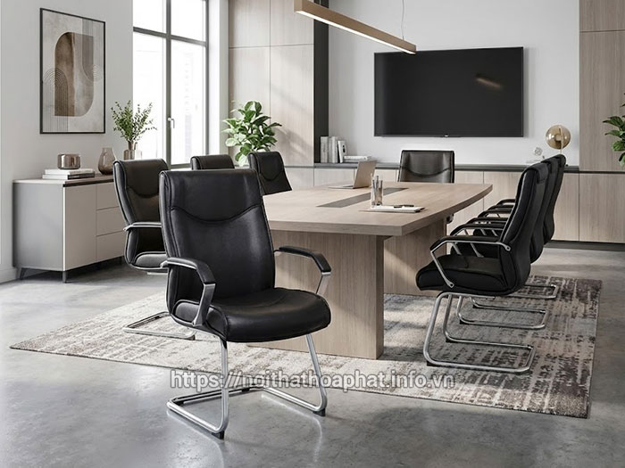 Ghế quỳ da phòng họp