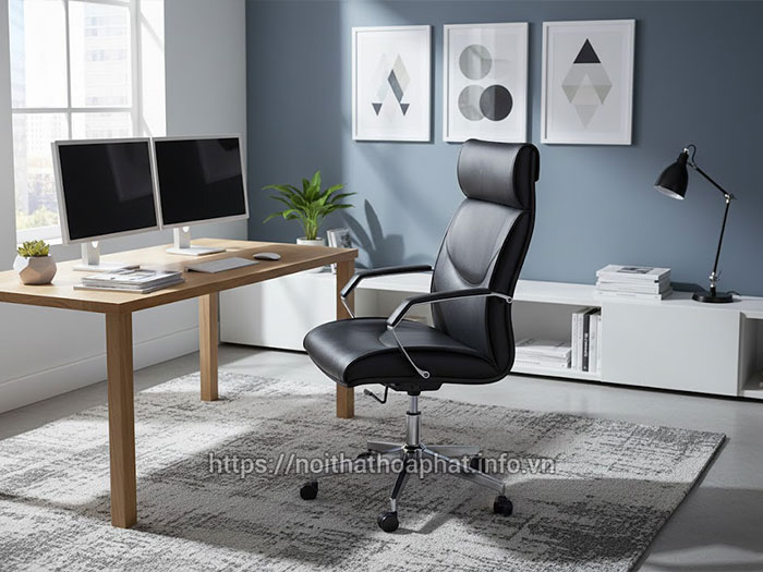 Ghế xoay da lưng cao