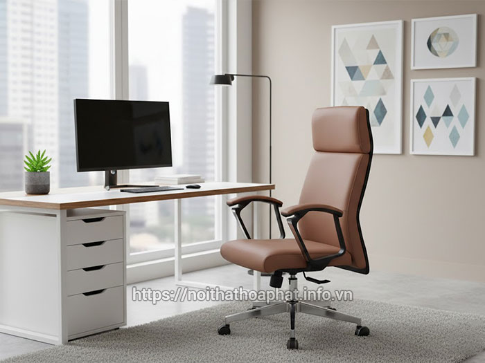 Ghế xoay da lưng cao