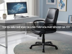 Ghế xoay da lưng thấp