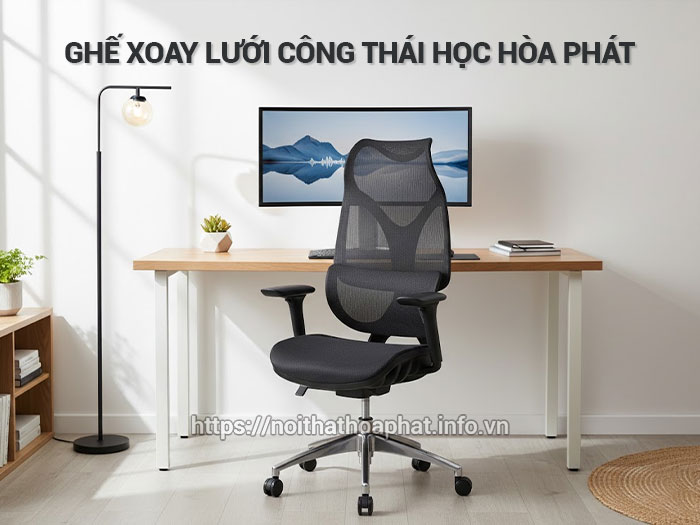 Ghế xoay lưới công thái học