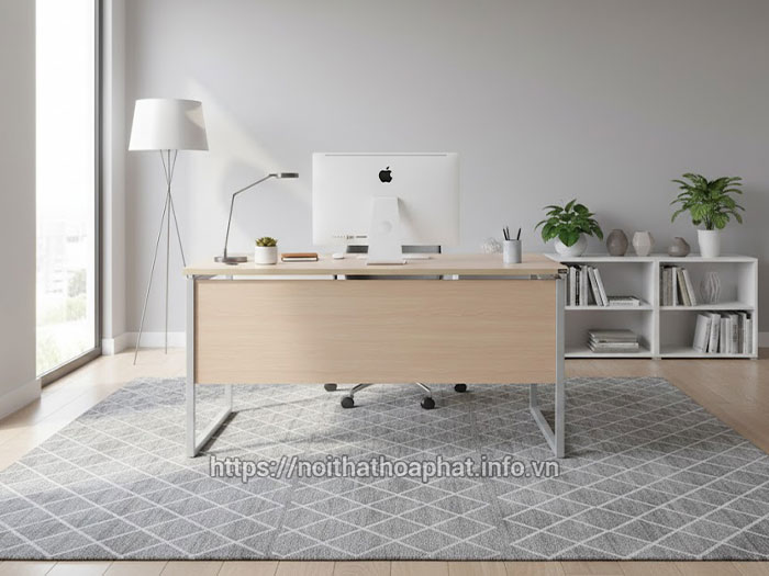 Kích thước bàn làm việc chân sắt