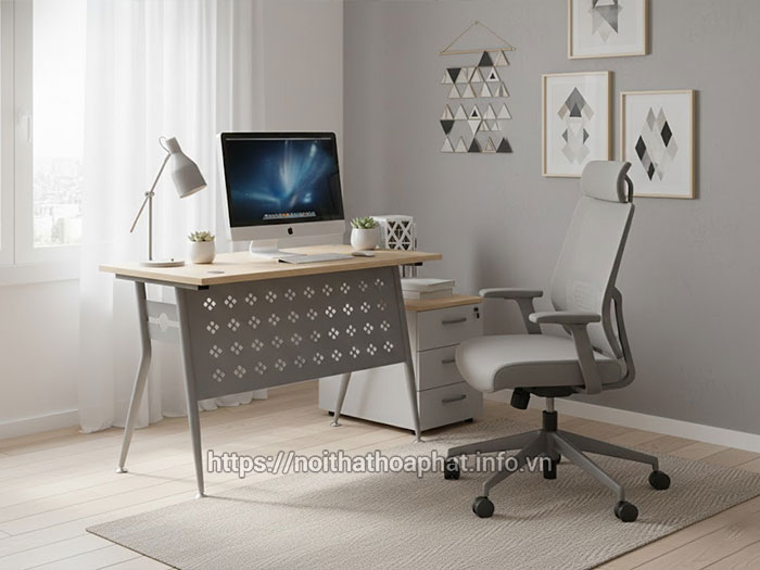 Kích thước bàn làm việc chân sắt