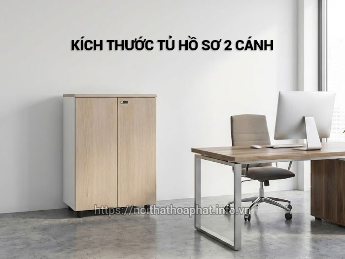 Kích thước tủ hồ sơ 2 cánh
