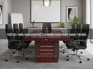 Mẫu bàn họp gỗ tự nhiên